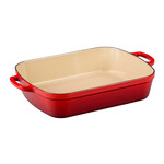 Le Creuset Signature Rectangular Roaster - Cerise, 5.25 qt. (11.7" x 16.8") | Le Creuset
