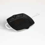 Le Creuset 10.25" Signature Square Skillet Grill - White | Le Creuset