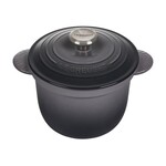 Le Creuset Rice Pot with SS Knob & Stoneware Insert - Oyster, 2.25 qt. | Le Creuset