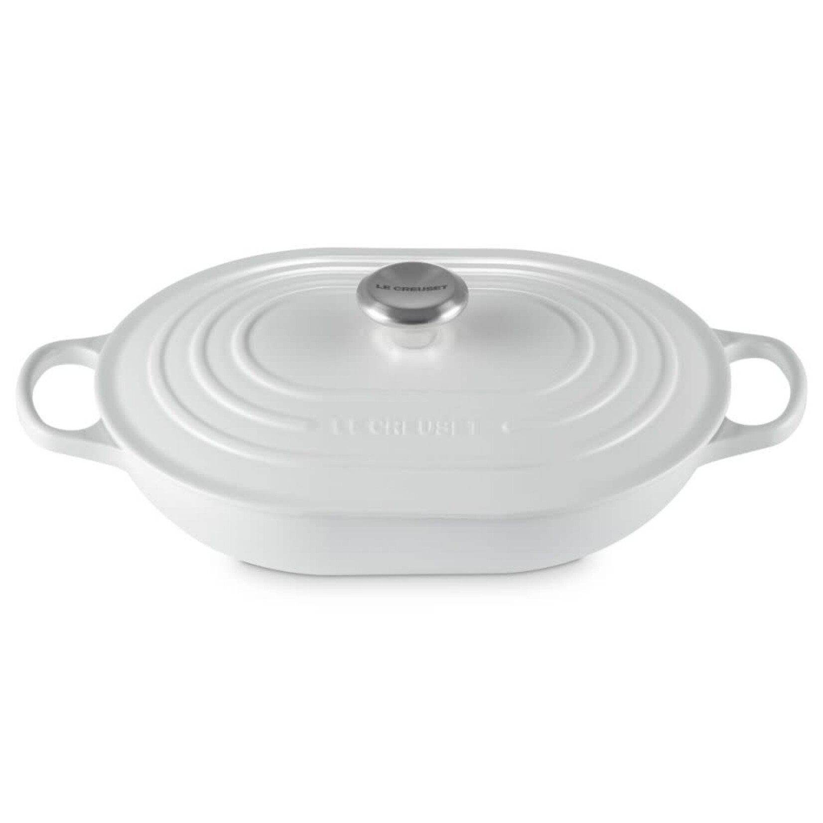 Le Creuset Signature Oval Casserole, White, 3.75 qt. | Le Creuset