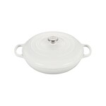 Le Creuset Signature Braiser - White, 5 qt. | Le Creuset