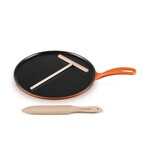 Le Creuset Traditional Round Crepe Pan - Flame, 10.25" | Le Creuset