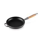 Le Creuset Signature Round Fry Pan 10.25 In Wood Handle Oyster, 10.25 in | Le Creuset