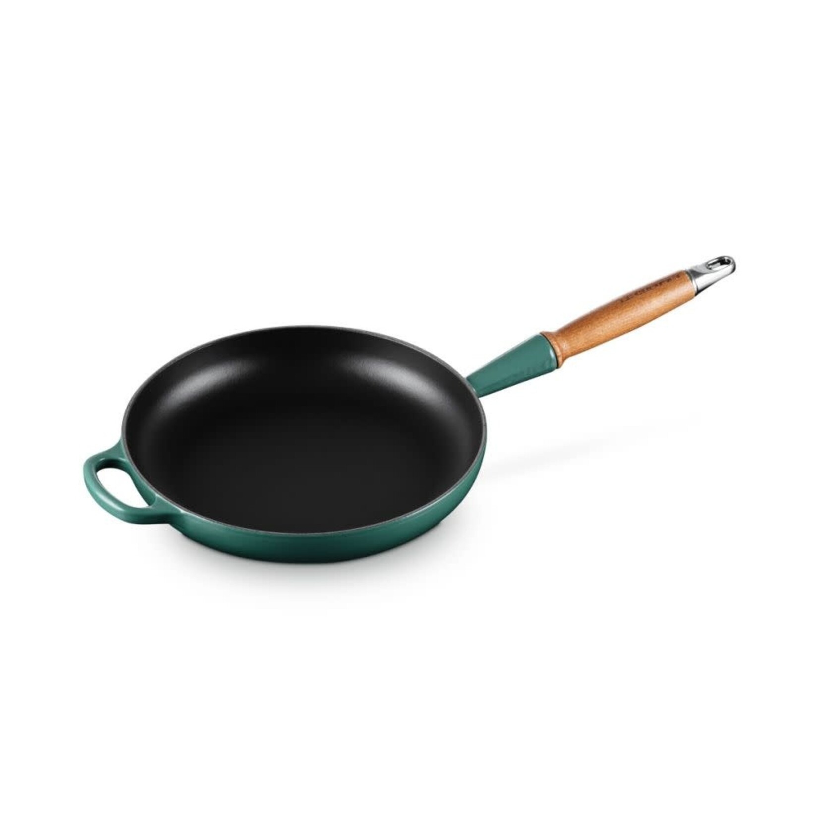 Le Creuset Signature Round Fry Pan 10.25 In Wood Handle Artichaut, 10.25 in | Le Creuset