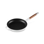 Le Creuset Signature Round Fry Pan 10.25 In Wood Handle White, 10.25 in | Le Creuset