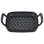 Le Creuset Alpine Outdoor Collection - Square Grill Basket (Matte Black), 12" | Le Creuset