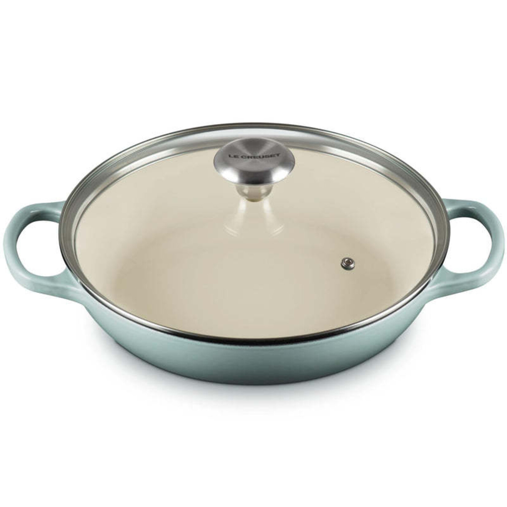 Le Creuset Signature Baiser with Glass Lid - Sea Salt, 2.25 qt. | Le Creuset