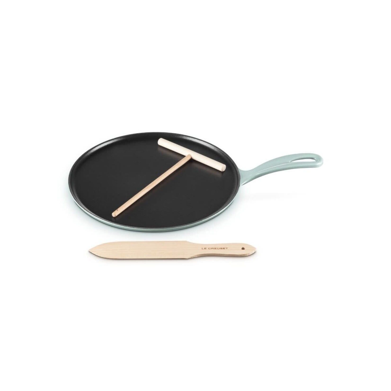 Le Creuset Traditional Round Crepe Pan - Sea Salt, 10.25" | Le Creuset