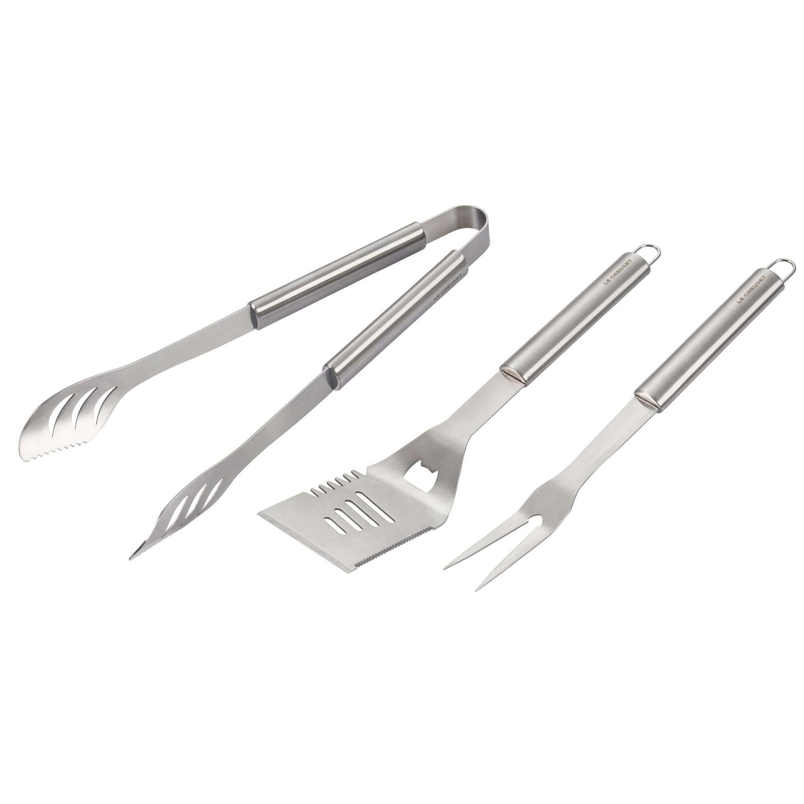 Le Creuset Alpine Outdoor Collection - BBQ Tool Bundle (Slotted Turner, Tongs & Two-Pronged Fork) | Le Creuset
