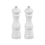 Le Creuset Salt And Pepper Mill Set - White, 8" x 2 1/2" each | Le Creuset
