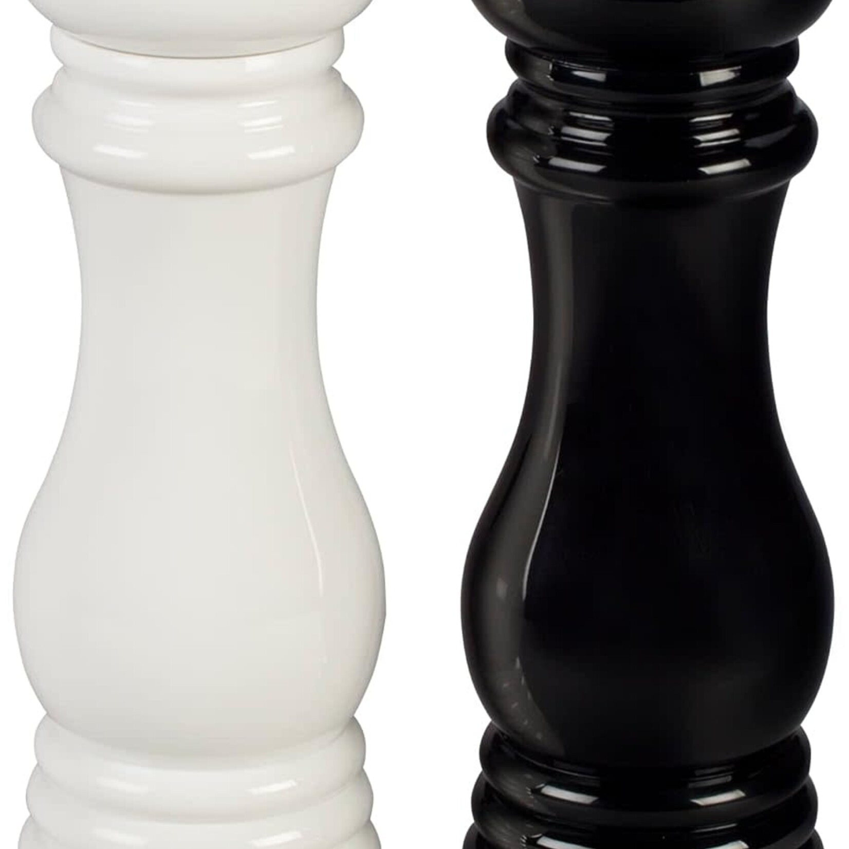 Le Creuset Salt and Pepper Mill Set - Black & White, 8" x 2 1/2" each | Le Creuset