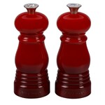 Le Creuset Petite Salt and Pepper Mill Set - Cerise, 5" x 2" each | Le Creuset