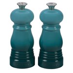 Le Creuset Petite Salt and Pepper Mill Set - Caribbean, 5" x 2" each | Le Creuset