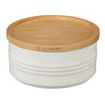 Le Creuset Canister with Wood Lid - White - 23 oz | Le Creuset