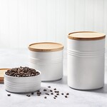 Le Creuset Canister with Wood Lid - White | Le Creuset