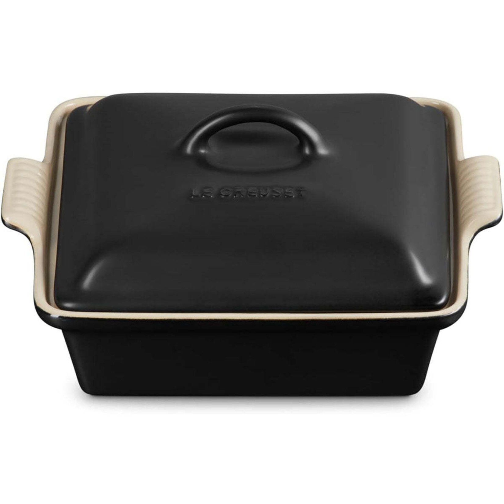 Le Creuset Heritage Shallow Square Covered Casserole 2 Qt Licorice, 2 qt. | Le Creuset