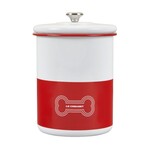 Le Creuset Treat Jar with Stainless Steel Knob - Red, 4.25 qt. | Le Creuset