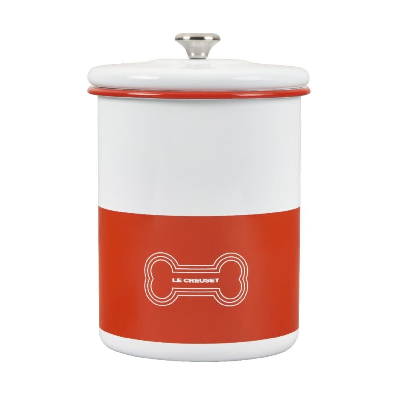 Le Creuset Treat Jar with Stainless Steel Knob - Orange, 4.25 qt. | Le Creuset