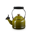 Le Creuset Demi Kettle - Olive w/ Sig Gold Knob, 1.25 qt. | Le Creuset