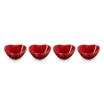 Le Creuset Mini Heart Bowls Set of 4 - Cerise | Le Creuset