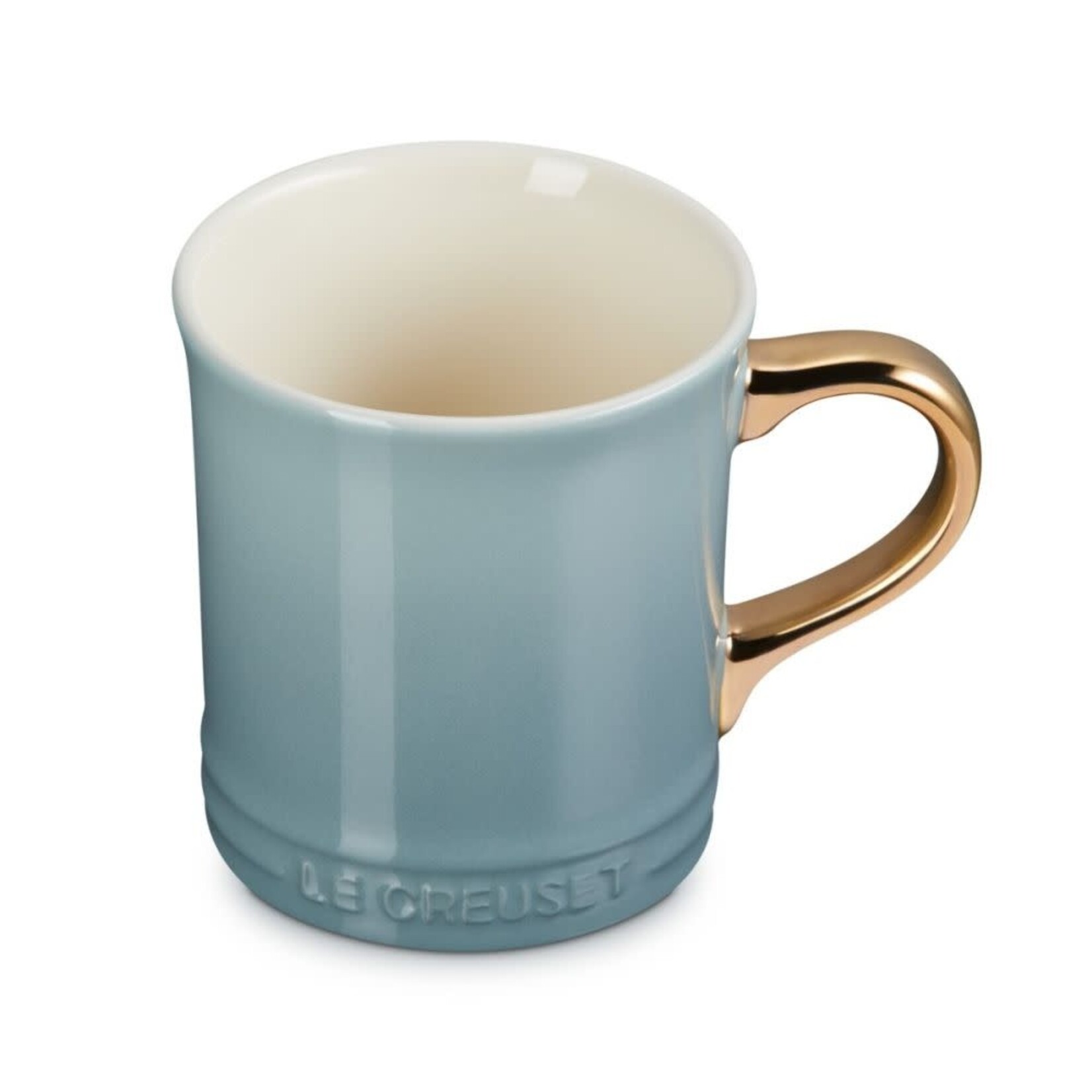 Le Creuset Mug with Gold Metallic Handle - Sea Salt, 14 oz. | Le Creuset