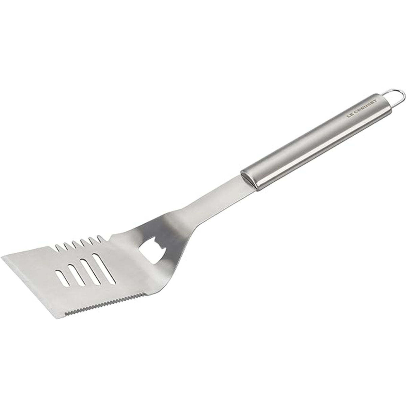 Le Creuset Alpine Outdoor Collection - Stainless Steel BBQ Slotted Turner, 17.5" | Le Creuset