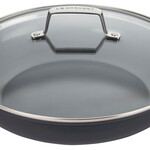 Le Creuset Essential Non-Stick Ceramic Shallow Braiser with Glass Lid 3.9 Qt, 4 qt. | Le Creuset
