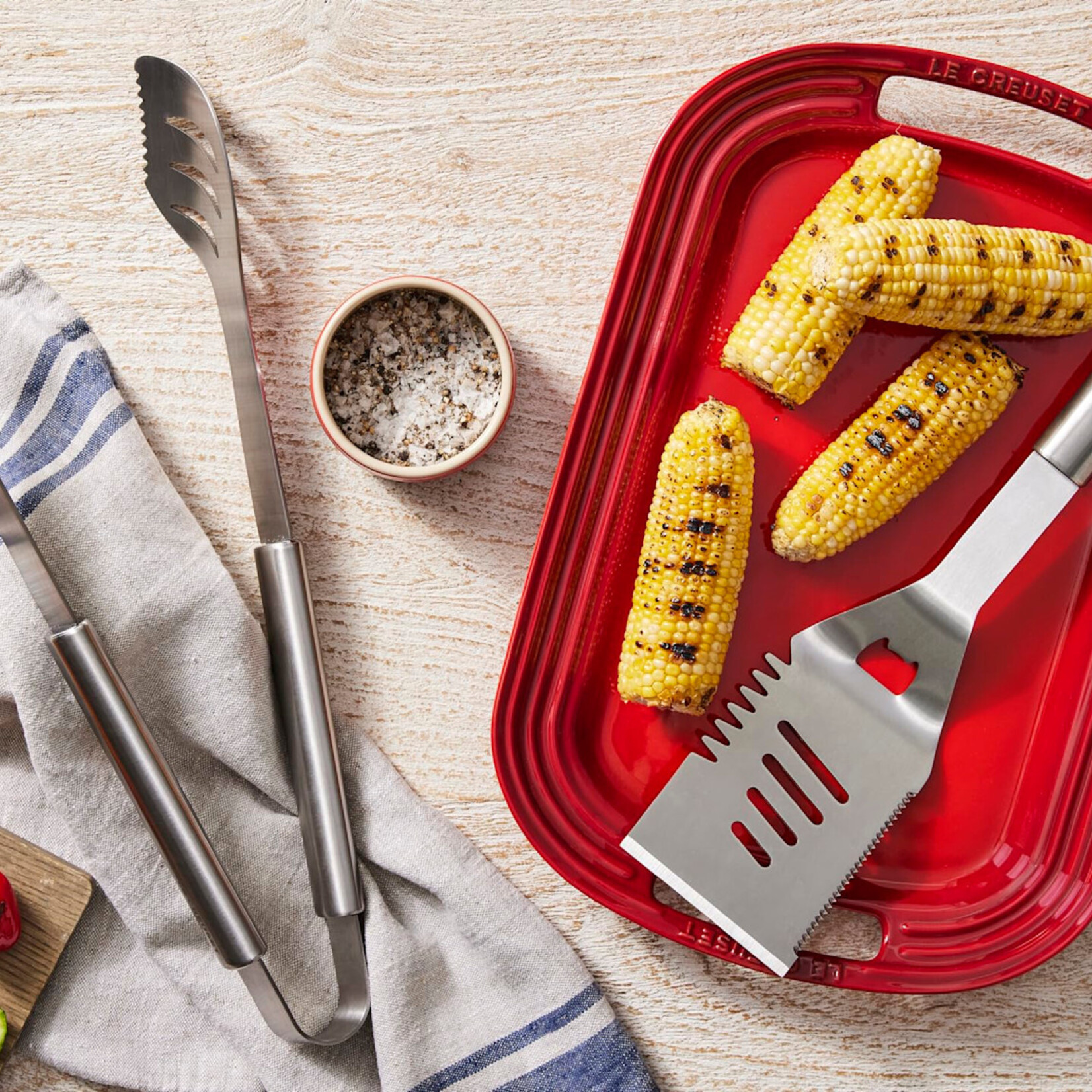 Le Creuset Alpine Outdoor Collection - Stainless Steel BBQ Two-Pronged Fork, 17.5" | Le Creuset