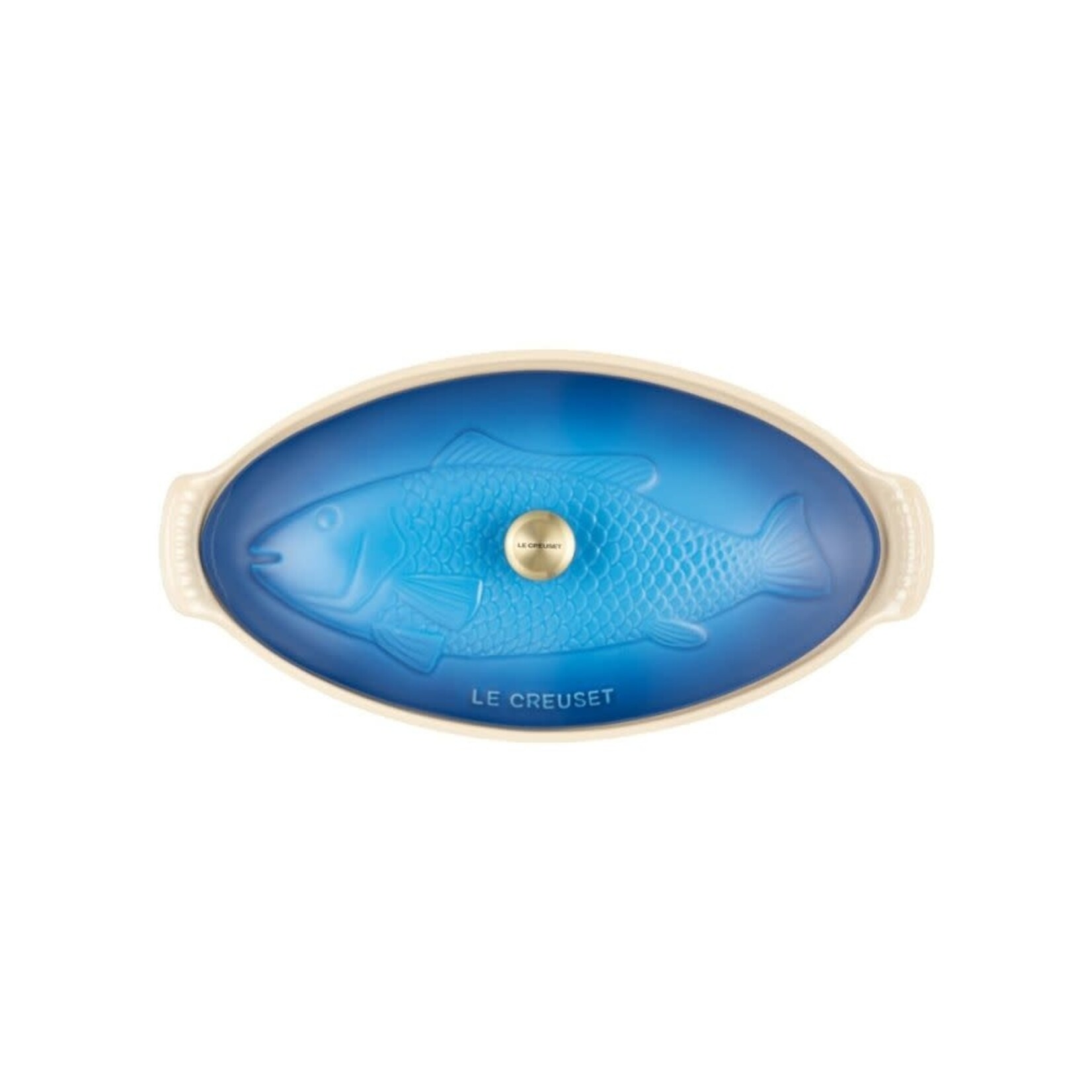 Le Creuset Heritage Fish Baker with Gold Knob - Marseille, 1.7 qt. | Le Creuset