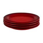 Le Creuset Set of (4) 10.5" Dinner Plates - Cerise - 10.5" | Le Creuset