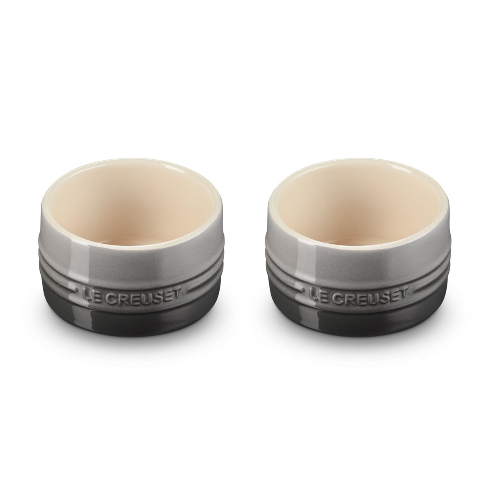Le Creuset Set of 2 Straight Walled Ramekin - Oyster | Le Creuset