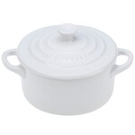 Le Creuset Mini Round Cocotte - White, 14 oz. | Le Creuset