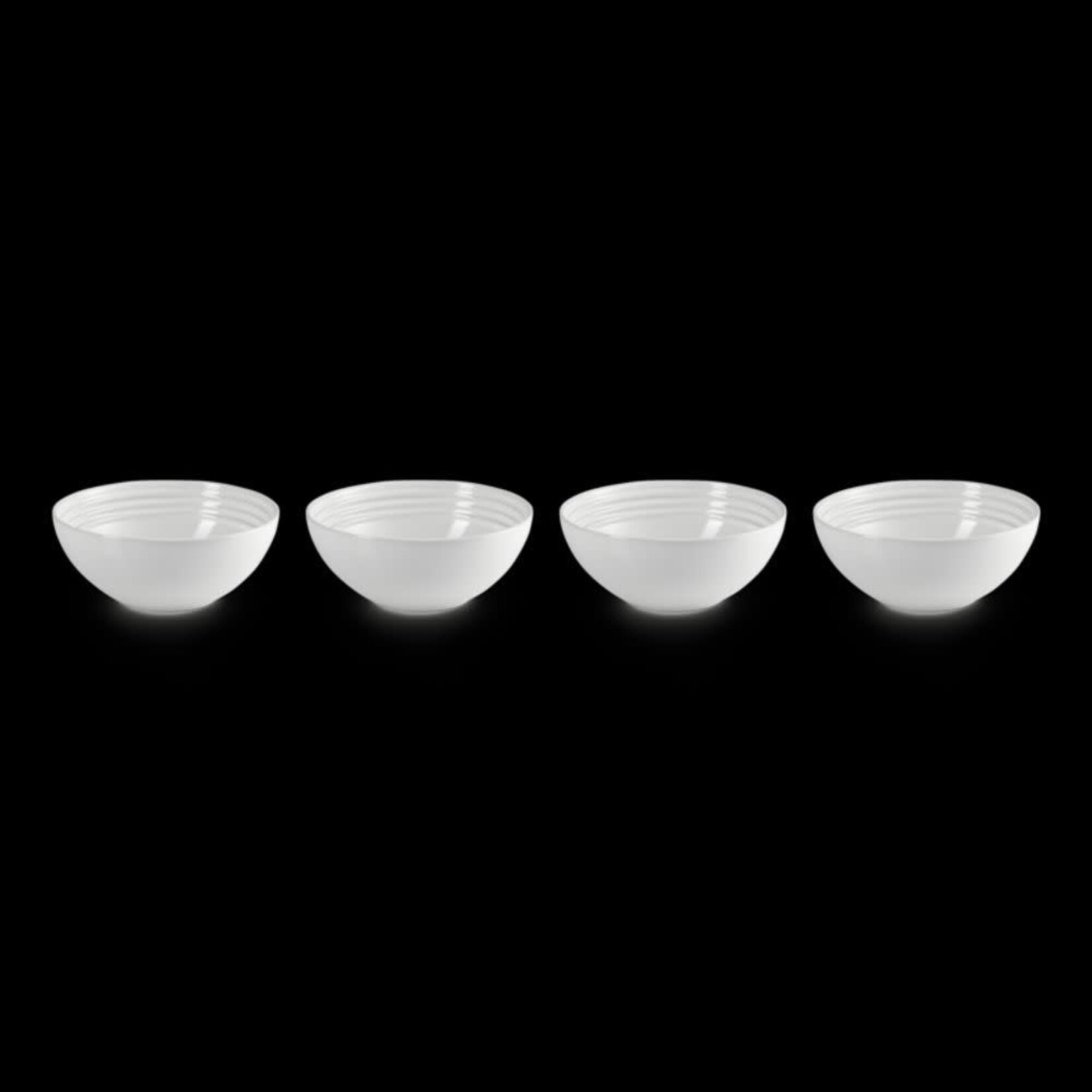 Le Creuset Set of (4) 22 oz. Soup Bowls - White, 22 oz. (6.25") | Le Creuset