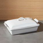 Le Creuset Heritage Covered Rectangular Casserole - White, 5 qt. (12" x 9") | Le Creuset