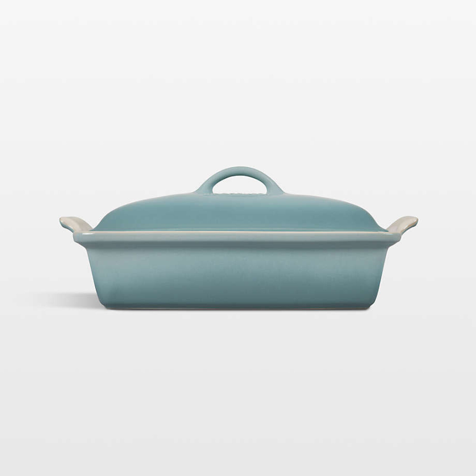 Le Creuset Heritage Covered Rectangular Casserole - Sea Salt, 4 qt. (12" x 9") | Le Creuset