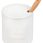 Le Creuset Signature Honey Pot w/ Dipper - White | Le Creuset