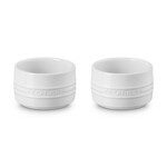 Le Creuset Set of 2 Straight Walled Ramekin - White | Le Creuset