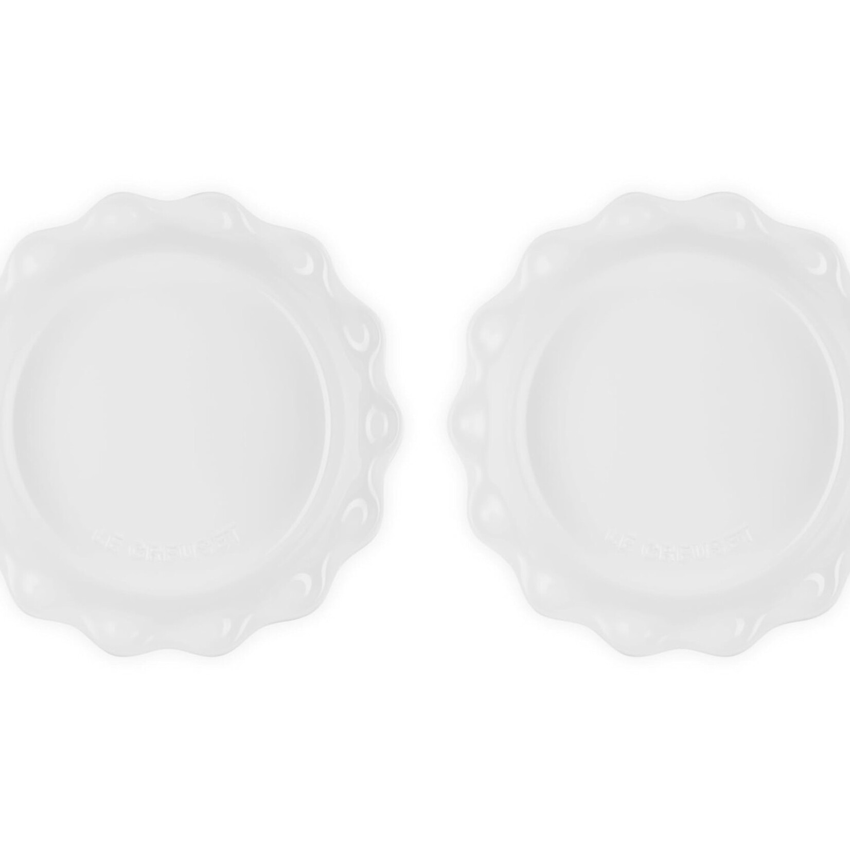 Le Creuset Set of 2 Heritage Pie Dishes - White | Le Creuset