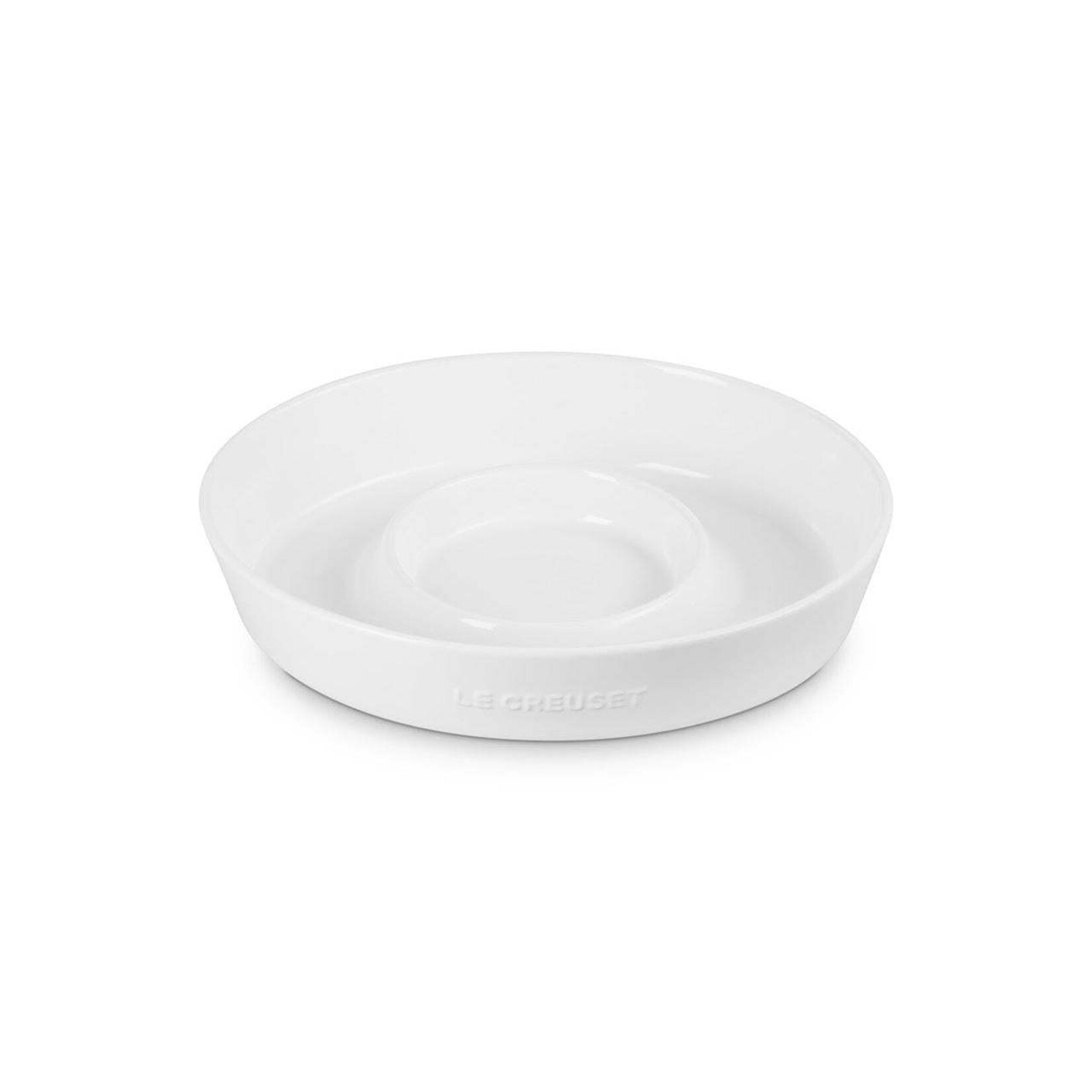 Le Creuset Chip and Dip Platter - White, 13" | Le Creuset