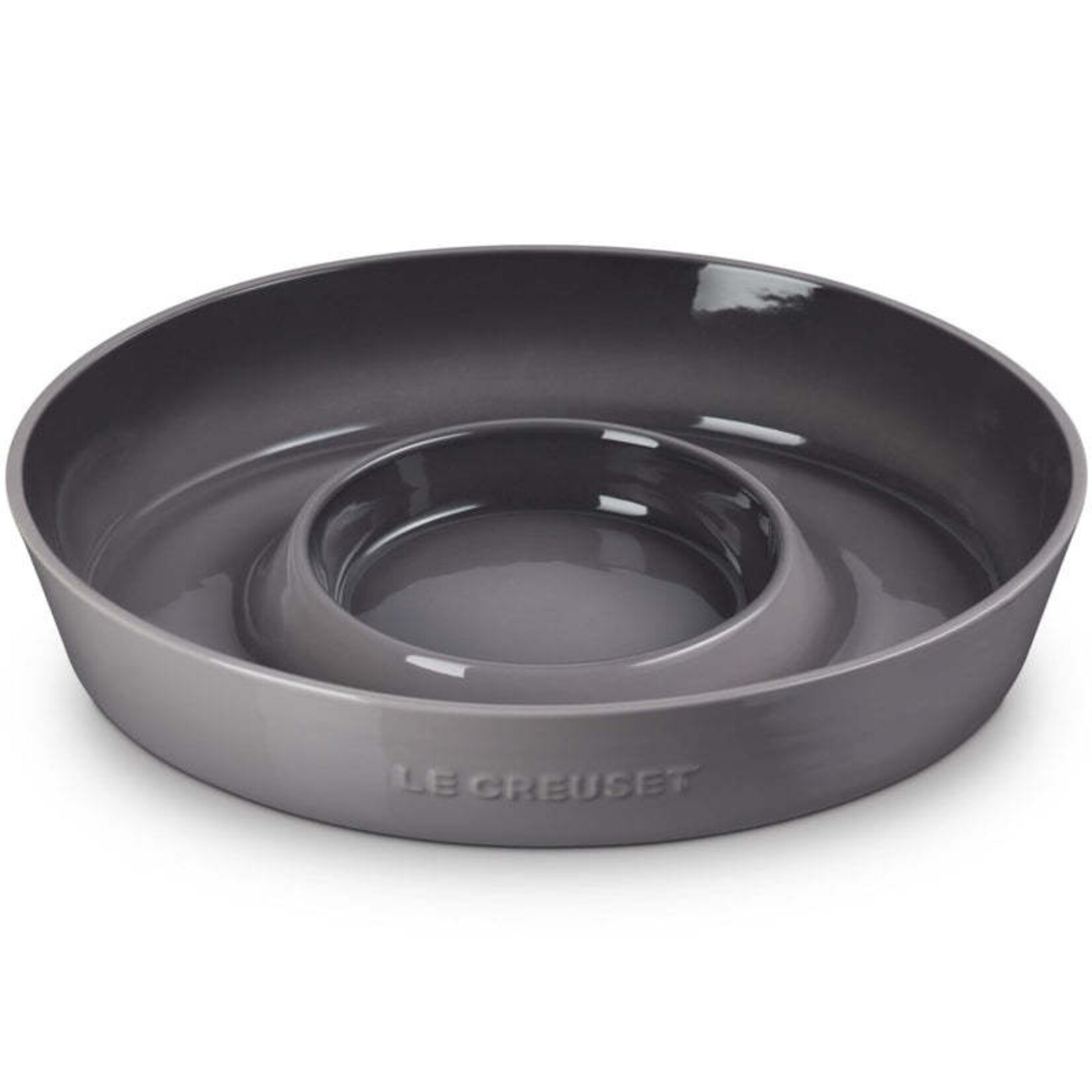 Le Creuset Chip and Dip Platter - Oyster, 13" | Le Creuset