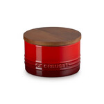Le Creuset Canister with Wood Lid - Cerise, 16 oz. | Le Creuset