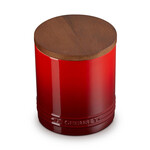 Le Creuset Canister with Wood Lid - Cerise, 1.2 qt. | Le Creuset
