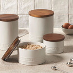 Le Creuset Canister with Wood Lid - Oyster, 1.2 qt. | Le Creuset