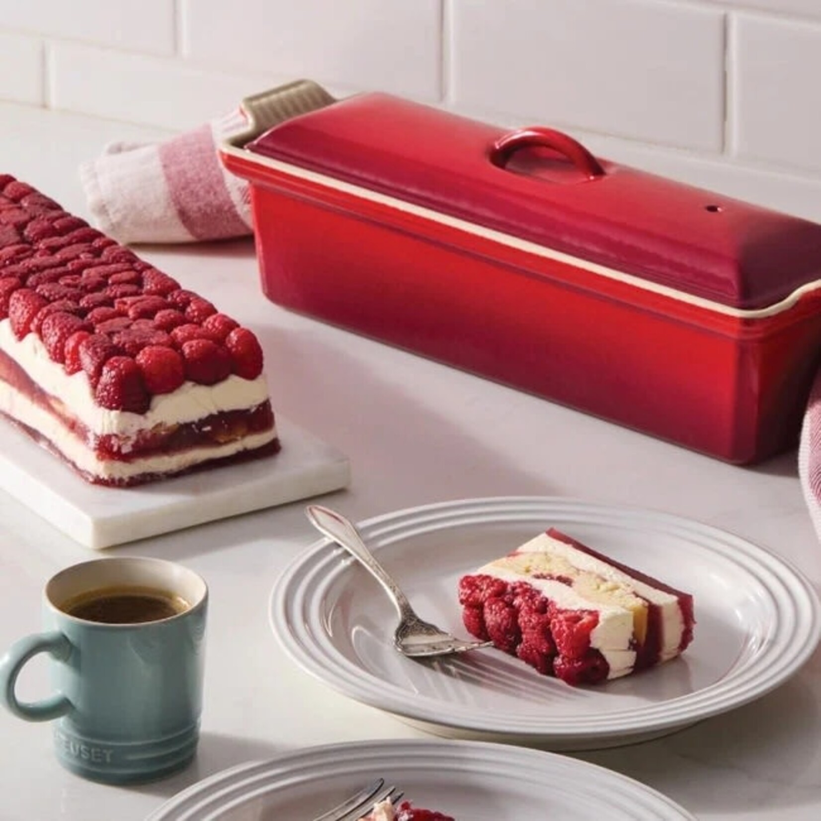 Le Creuset Traditional Rectangular Pate Terrine - Cerise, 2 qt. | Le Creuset