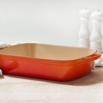 Le Creuset Signature Rectangular Roaster - Flame, 5.25 qt. (11.7" x 16.8") | Le Creuset