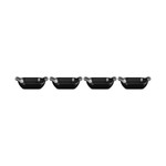 Le Creuset Set of 4 Mini Rectangular Baker 1/3 QT Matte Black | Le Creuset