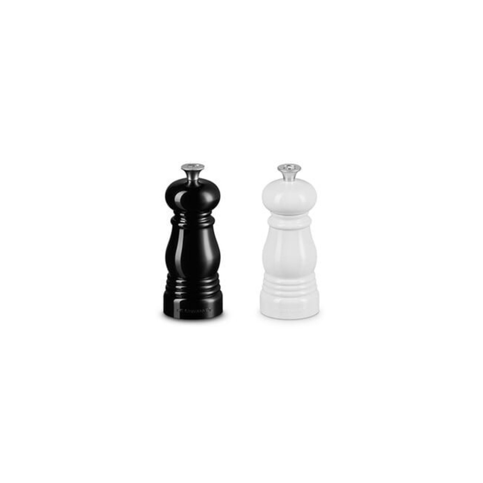 Le Creuset Petite Salt and Pepper Mill Set - Black & White, 5" x 2" each | Le Creuset