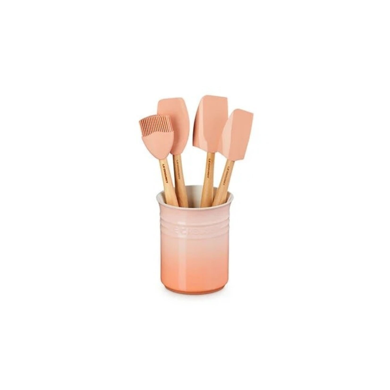 Le Creuset Set Of 5 Classic Utensil Crock W Craft Spatulas Caribbean | Le Creuset