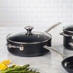 Le Creuset Toughened Nonstick PRO 4-1/4 qt. Saute Pan with Helper Handle & Glass Lid, 4.25 qt. | Le Creuset