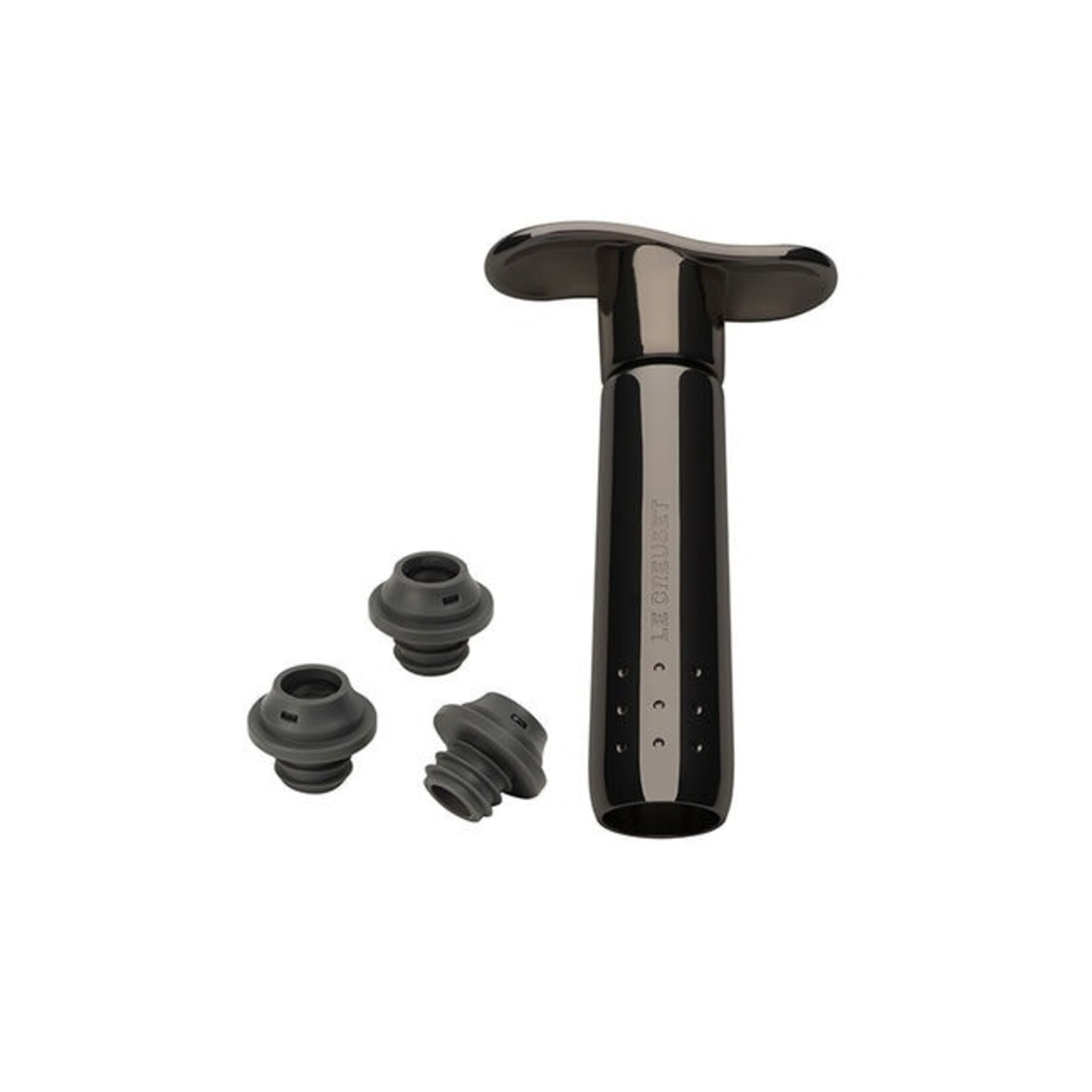 Le Creuset Wine Pump and (3) Stoppers - Cerise | Le Creuset